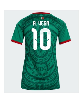 Billige Fotballdrakt Mexico Alexis Vega #10 Replika Hjemmedrakt Dame VM 2026 Kortermet Billige Fotballdrakt Mexico Alexis Vega #10 Replika Hjemmedrakt Dame VM 2026 Kortermet